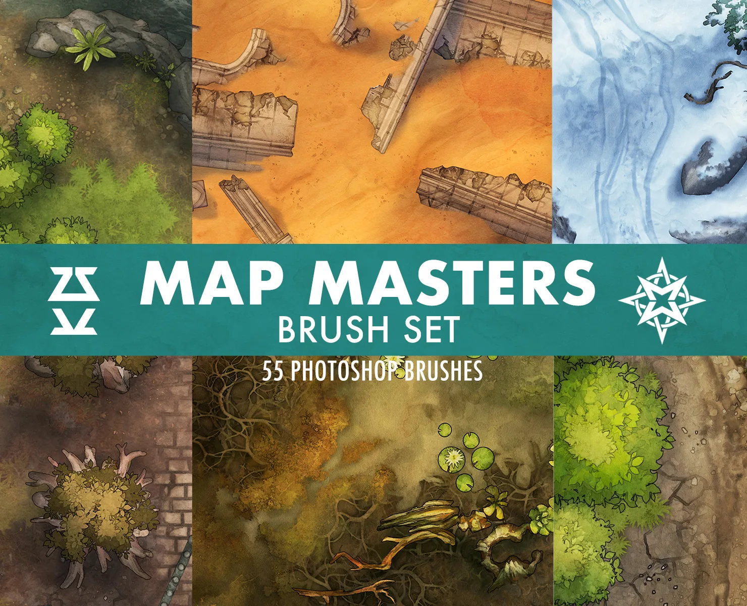 Map Masters Brush Set