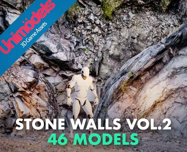 Unimodels Stone Walls Vol. 2 for UE4