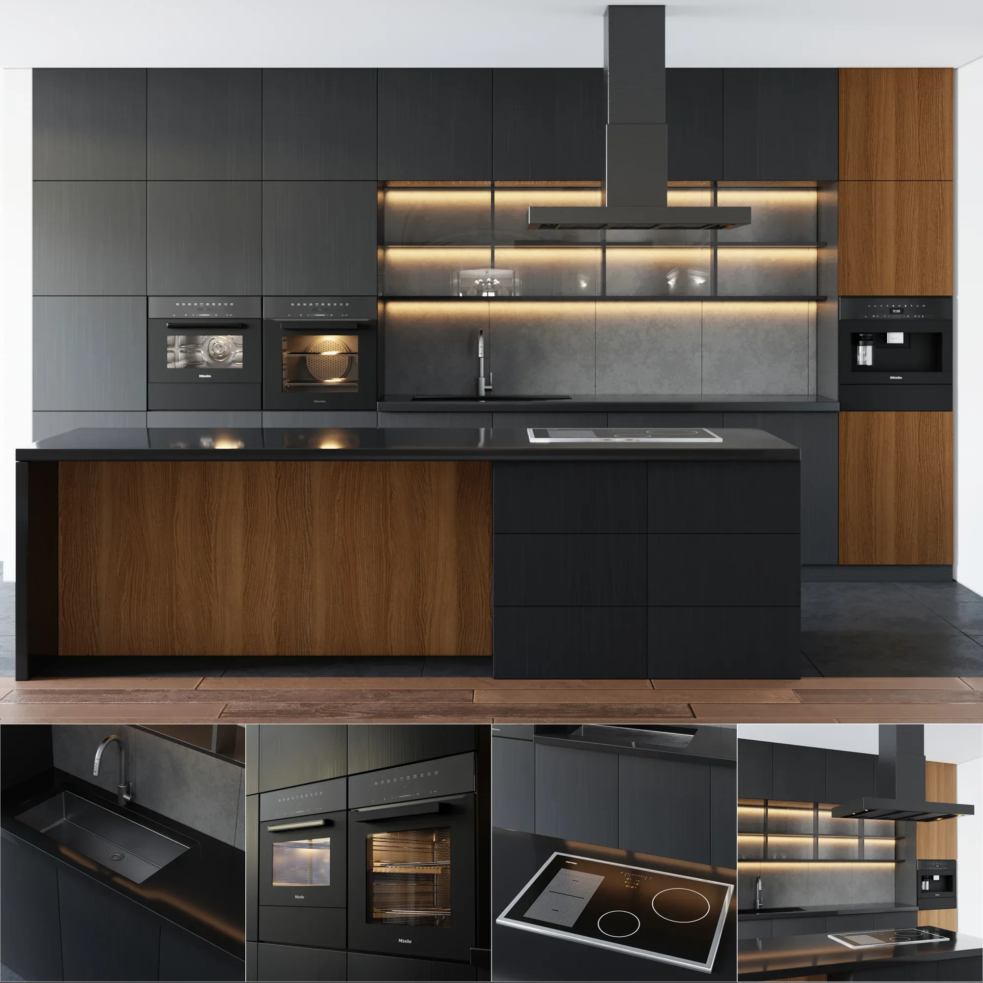 Modern Kitchen with Island 003