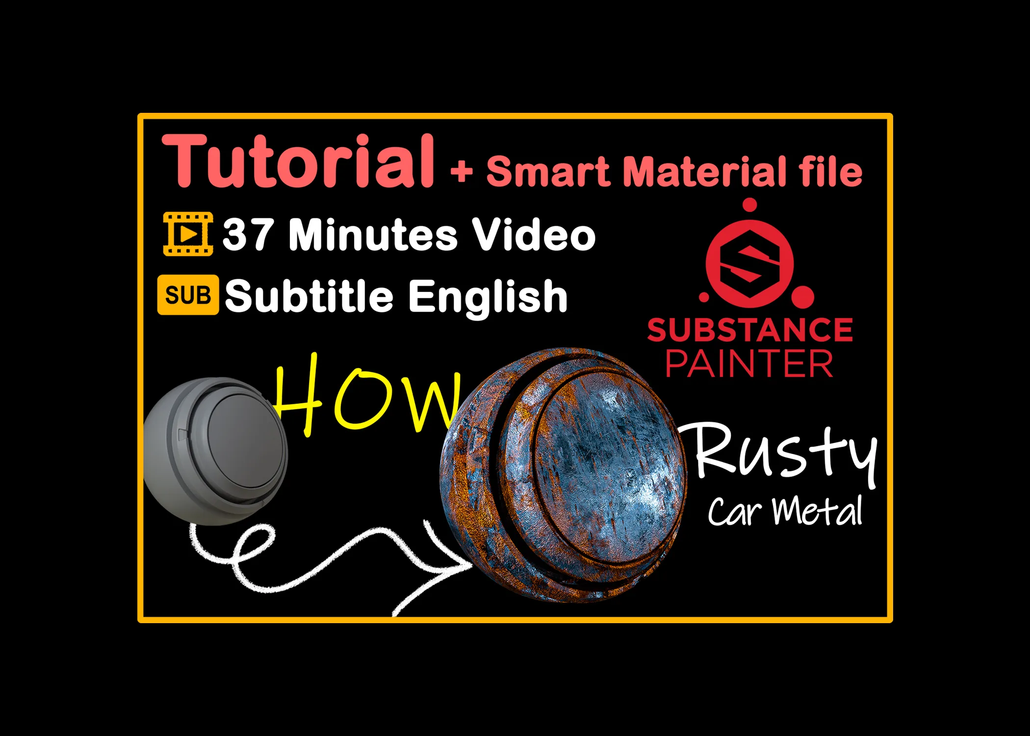 Tutorial Make a Real Rusty Car Metal Smart Material + Smart Material file