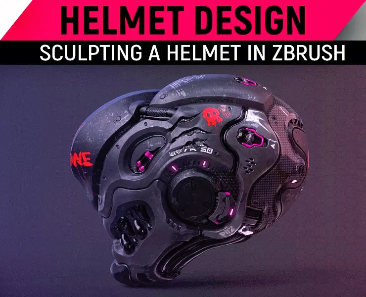 Design A Clean Futuristic Helmet With ZBrush