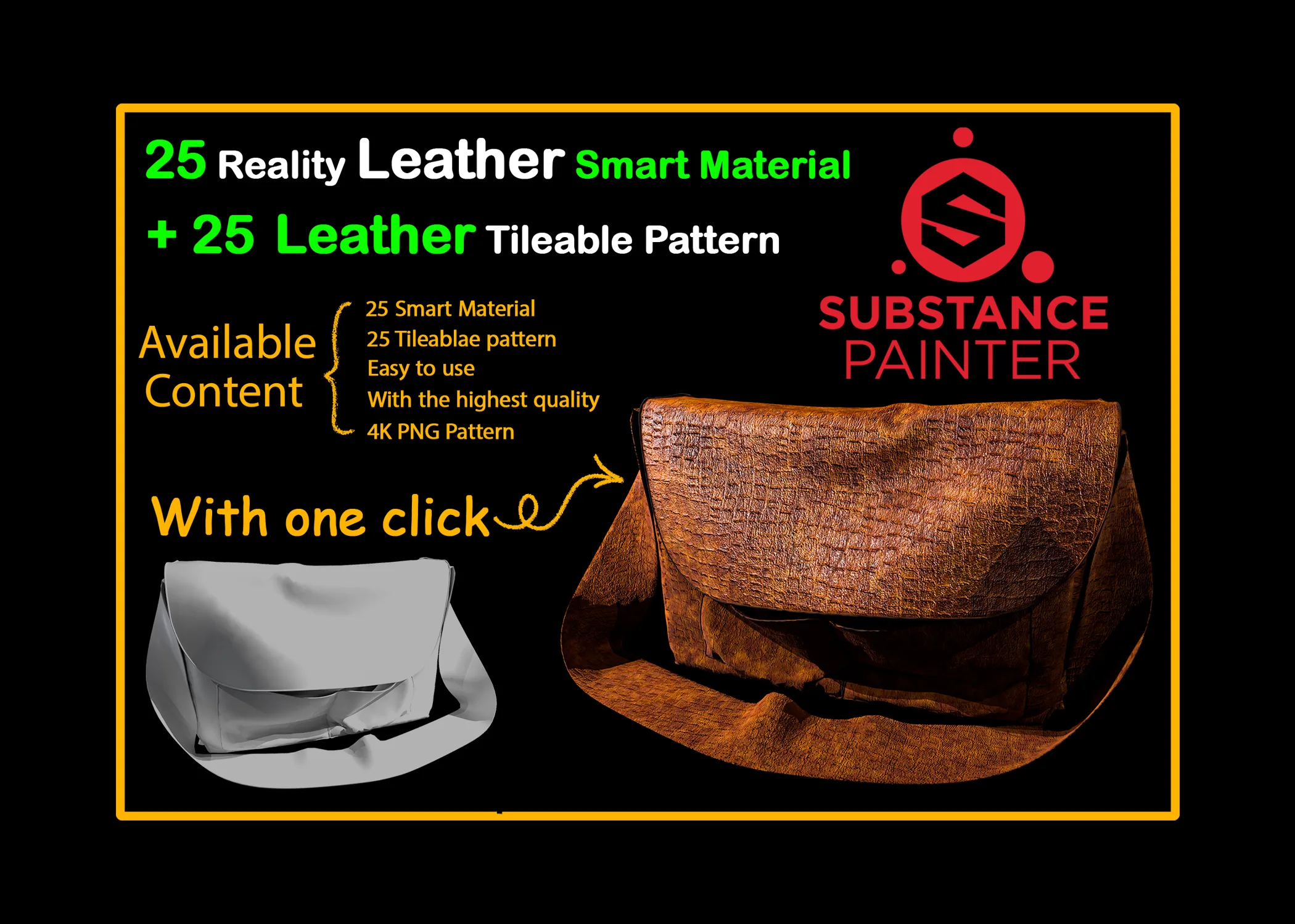 25 Reality Leather Smart Material + 25 Leather Pattern Imperfection - VOL 01