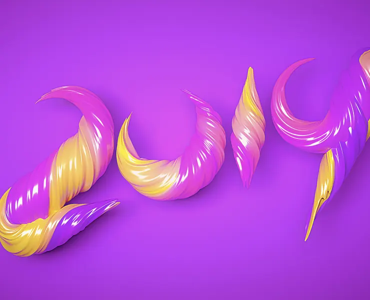 3D Modeling and Rendering of Colorful text