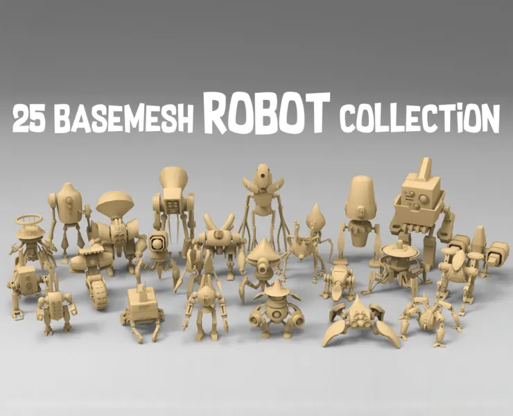 25 basemesh robot collection 1