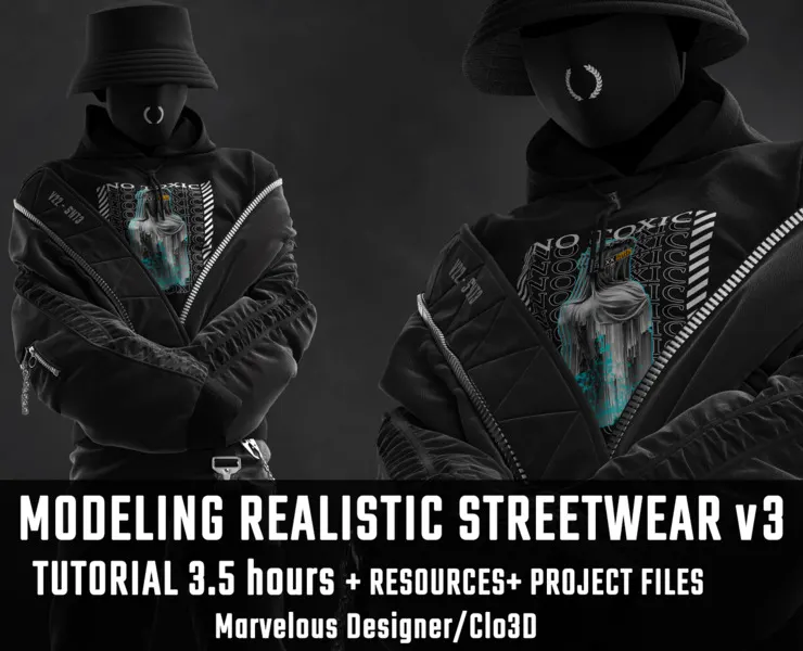 Tutorial MD/Clo3D - Realistic Streetwear v3