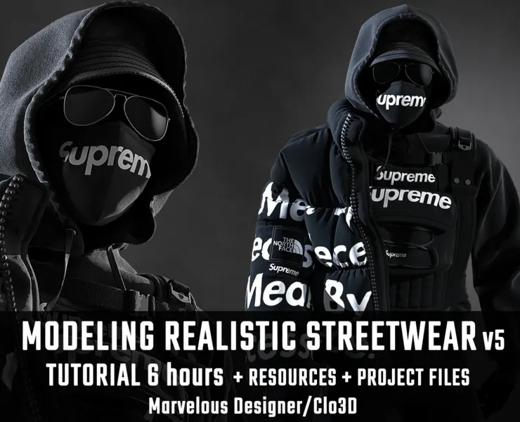 Tutorial MD/Clo3D - Realistic Streetwear v5