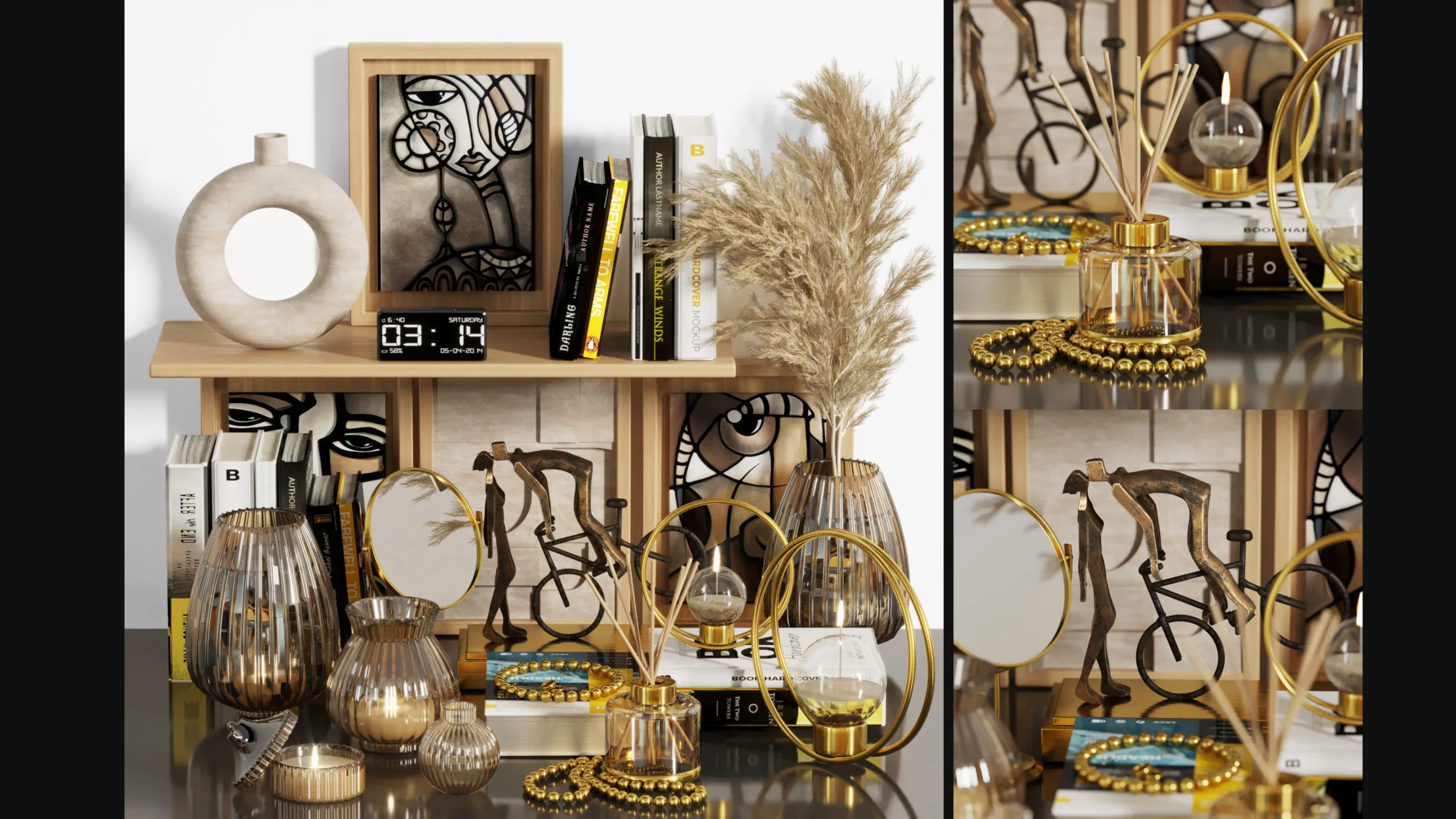 Pampas Decorative set 003