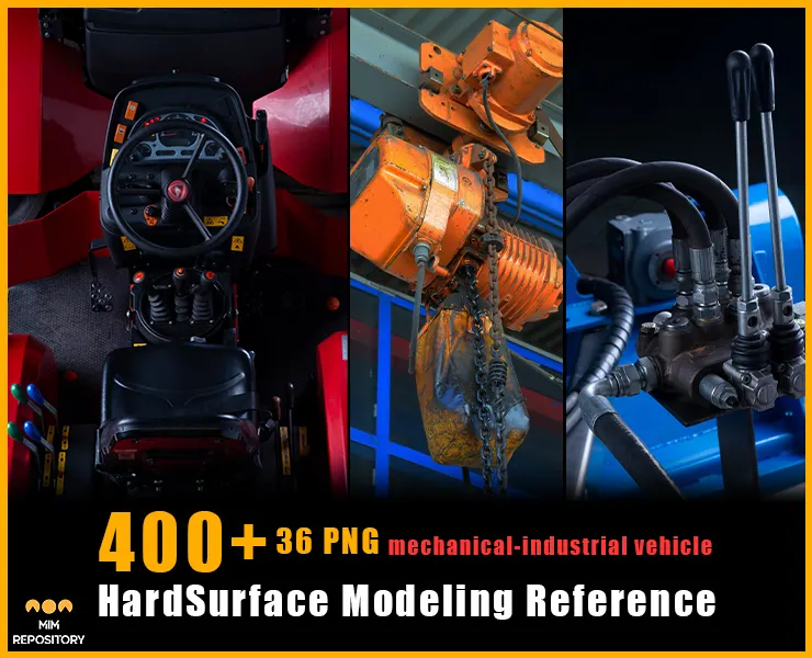 400 + 36 Hard Surface Modeling Reference