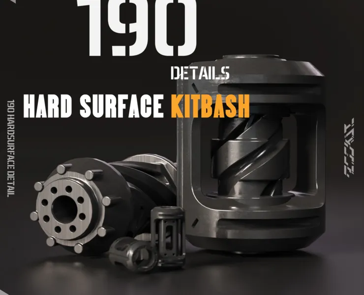 Hard Surface KITBASH_190 DETAILS _vol1