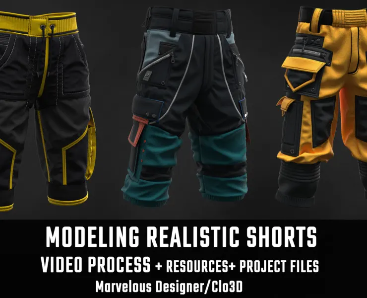 Tutorial MD/Clo3D - Realistic Shorts