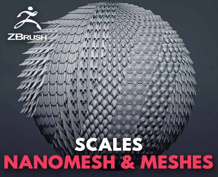 Zbrush - Scales Nanomesh + Meshes