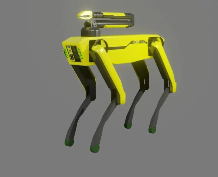 Boston Dynamics Dog with Arm - Low Poly PBR- Game Ready