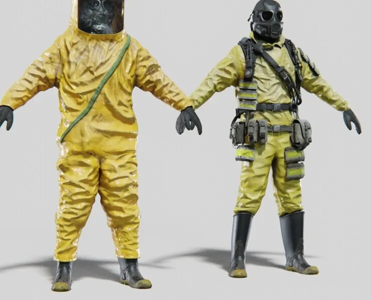 HAZMAT NBC Suit Rigged