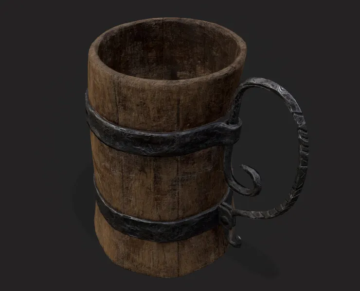 Ornate Medieval Mead Tankard