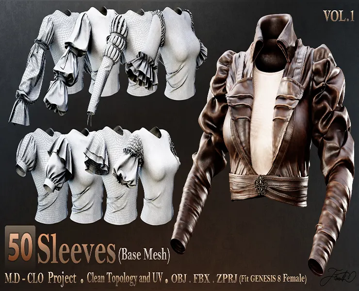 50 Sleeve (Base Mesh) - Vol 01