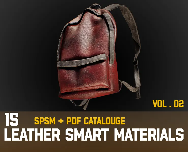 " 15 High Detailed Leather Smart Materials " (Vol.2)