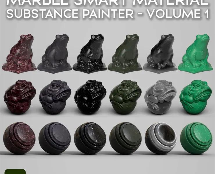 Marble Smart Material - Substance Painter - Volume 1