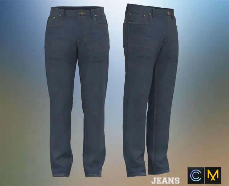 Jeans, Marvelous Designer, Clo3d