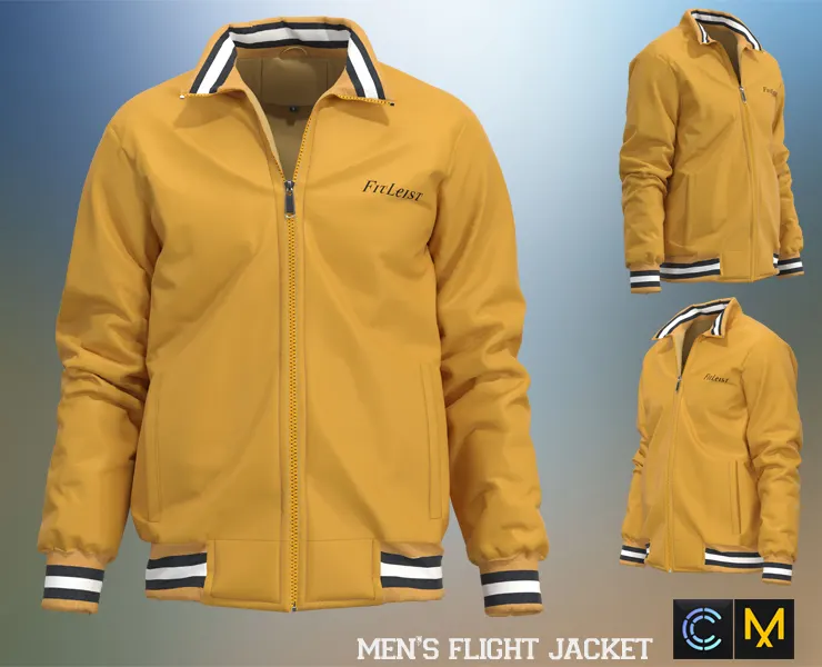 Men's Flight Jacket, marvelous designer,clo3d