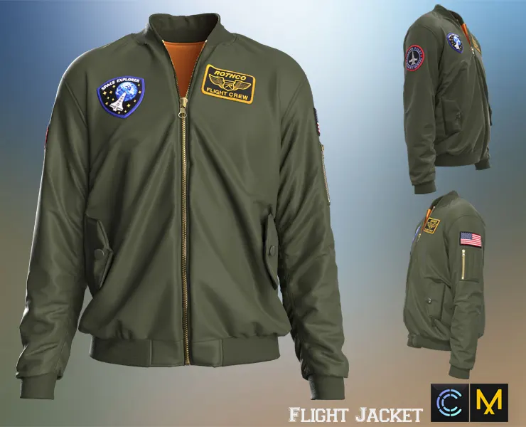 Flight Jacket, Marvelous Designer & Clo3d