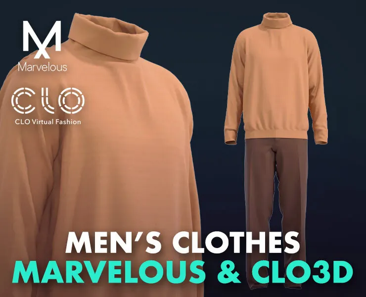 Men's Clothes - Marvelous Designer & Clo3d