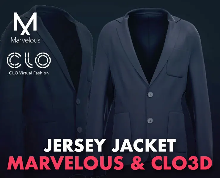 Jersey Jacket - Marvelous Designer & Clo3d