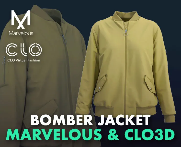 Hix Mountain Bomber Jacket - Marvelous Designer & Clo3d