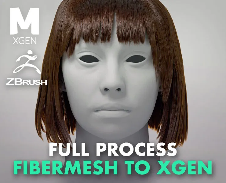 Hair Fibermesh to XGen Workflow Full Process + Project Files - NO AUDIO