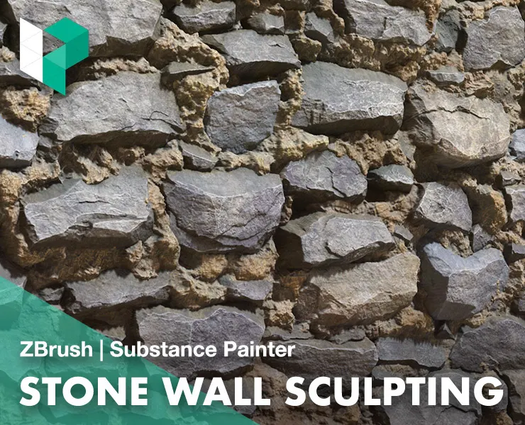 Sculpting a Realistic Stone Wall using ZBrush & Substance Designer | Dannie Carlone