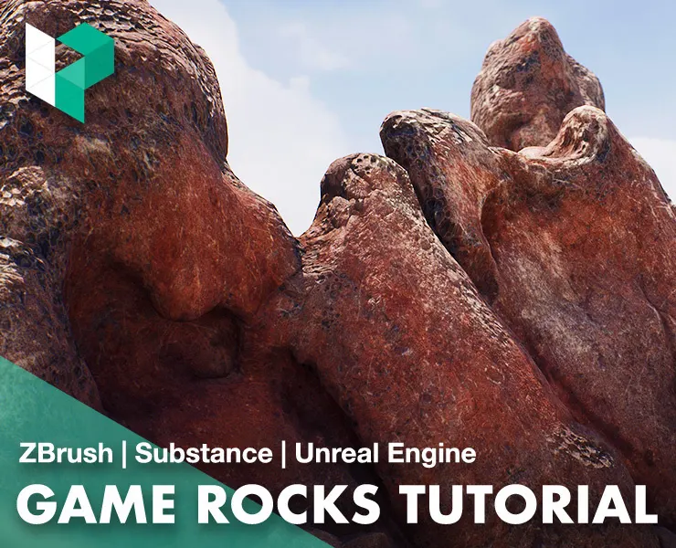 Modeling, Texturing, and Shading Volcanic Rocks for Unreal | Casper Wermuth