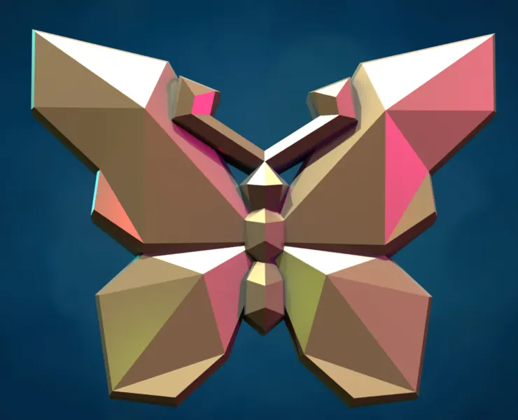 Butterfly Low Poly