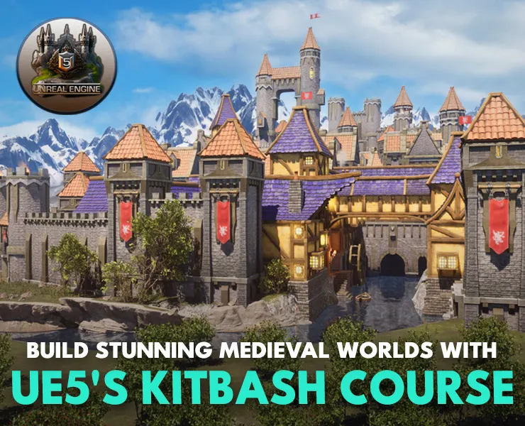 Build Stunning Medieval Worlds with UE5's Modular Kitbash Course