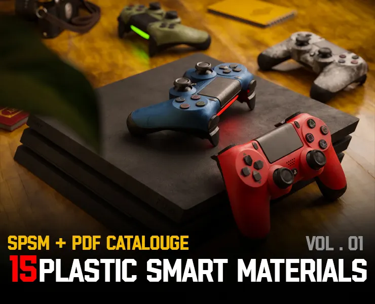 " 15 High Detailed Plastic Smart Materials " (Vol.1) + Video Tutorial