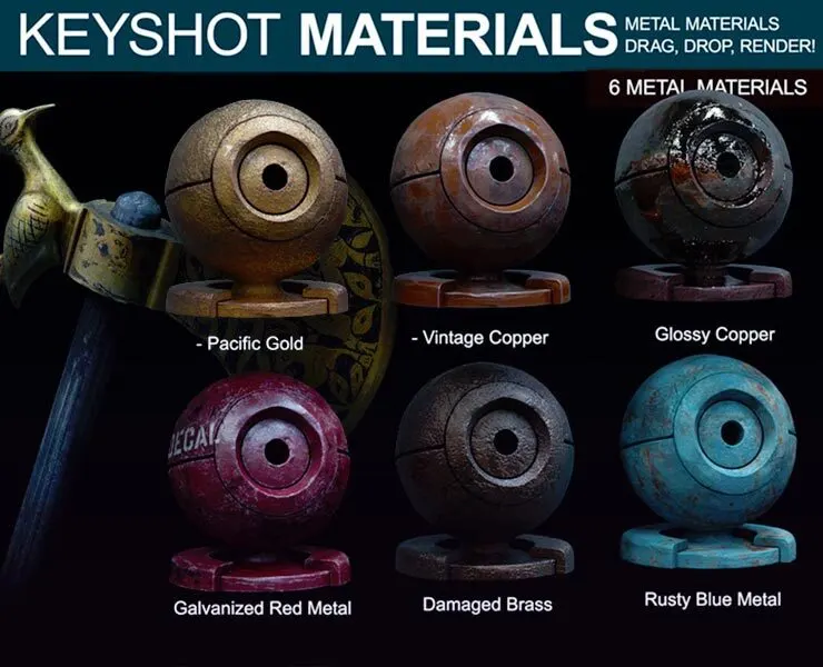 Metal Materials for Keyshot (Part 4)