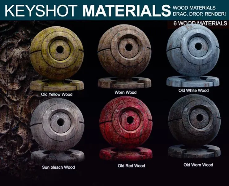 Wood Materials 2 - For Keyshot