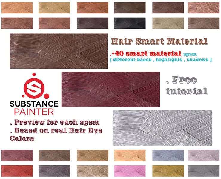 +40 Hair Smart Materials + free video tutorial