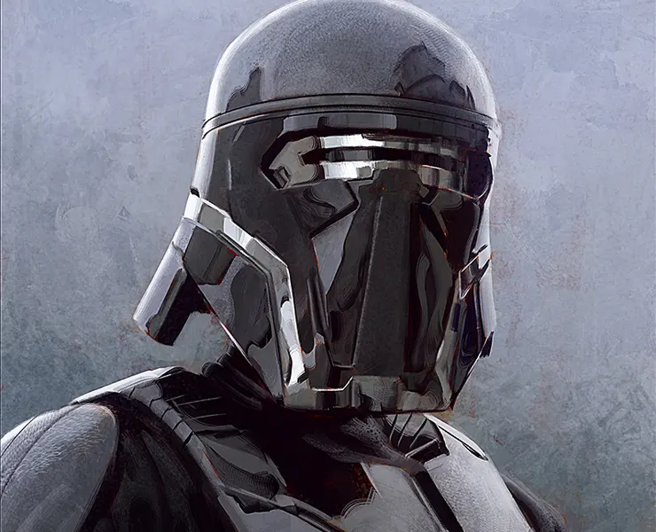 Painterly Sci-Fi Trooper in Photoshop