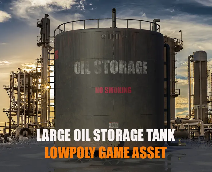 Large Industrial Oil Storage Tank