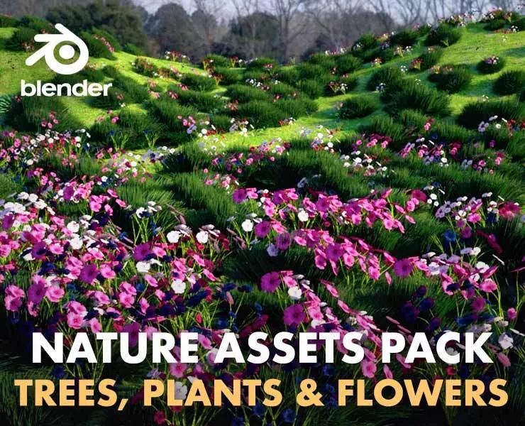 Nature Assets Pack - Trees, Plants & Flowers