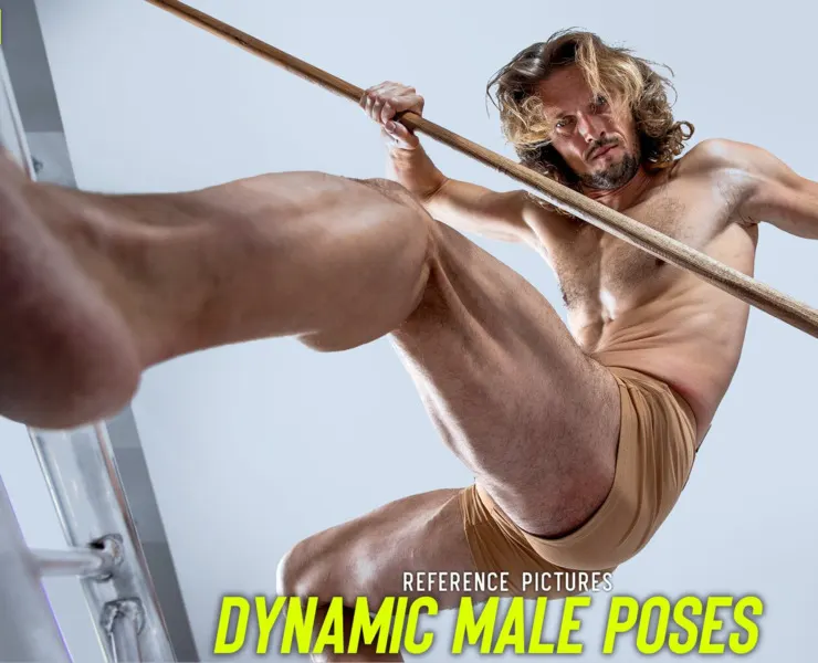 Dynamic Male Poses Reference Pictures