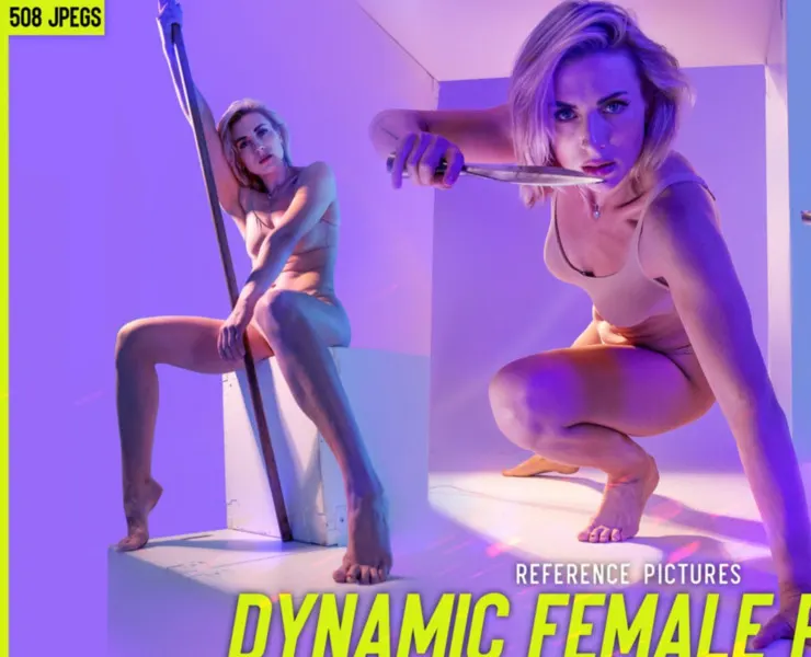 Dynamic Female Poses Reference Pictures