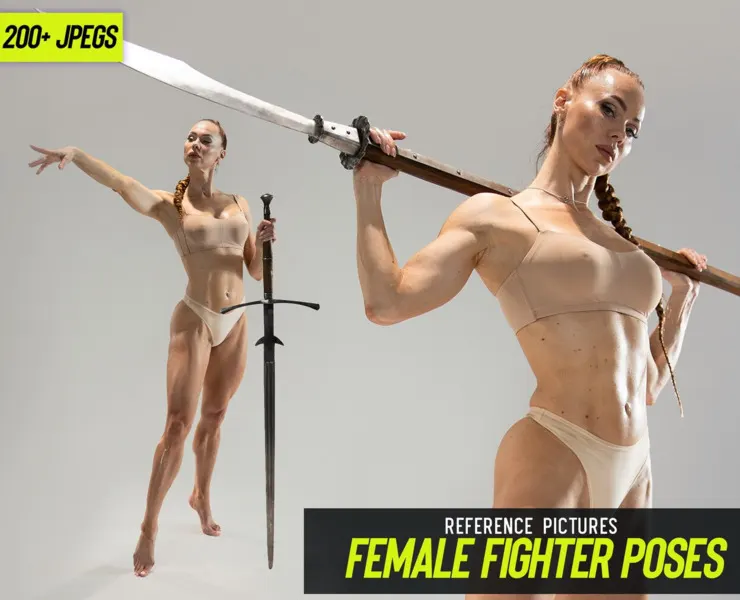 Female Fighter Poses