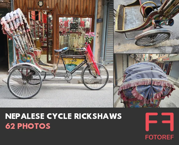 62 photos of Nepalese Cycle Rickshaws