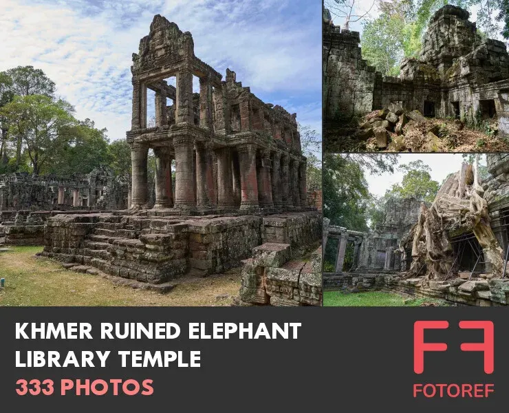 333 photos of Khmer Ruined Elephant Library Temple