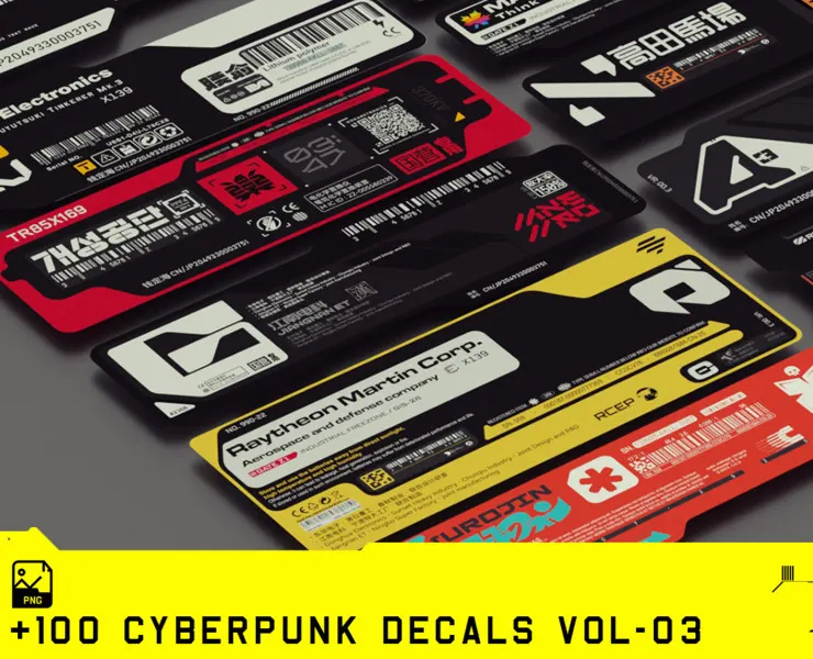 Epic Cyberpunk Decals Vol-03