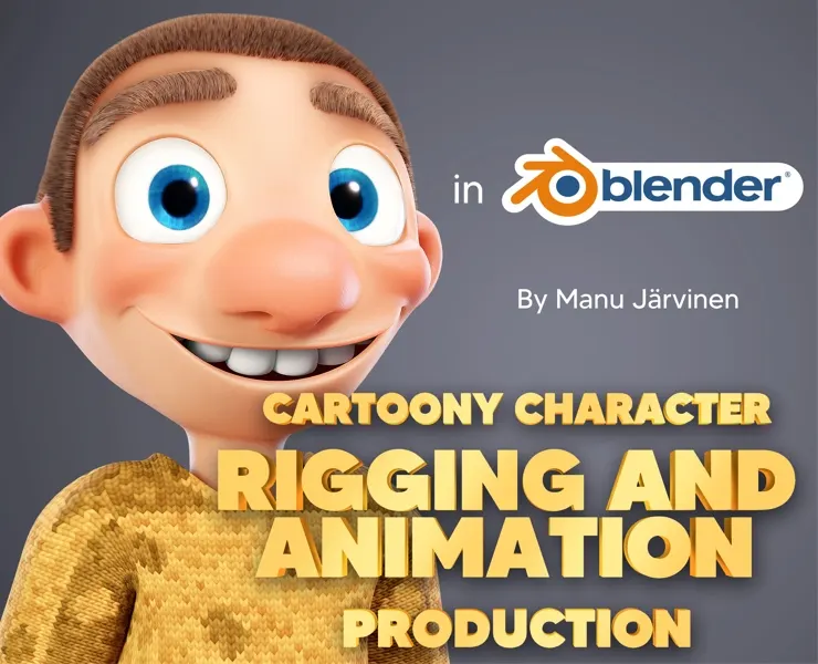 Cartoony Character Rigging And Animation Production In Blender
