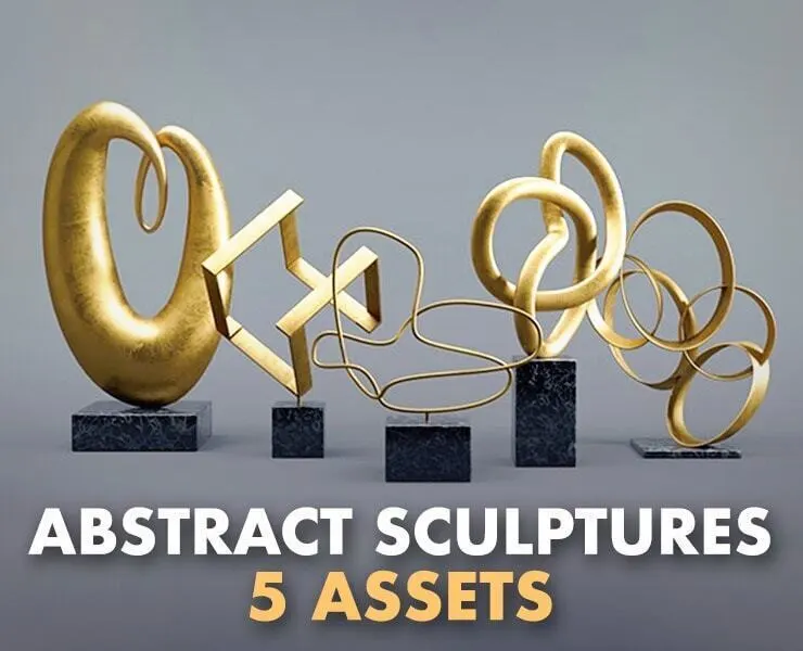 Decorative Set Vol.01: Abstract Sculptures