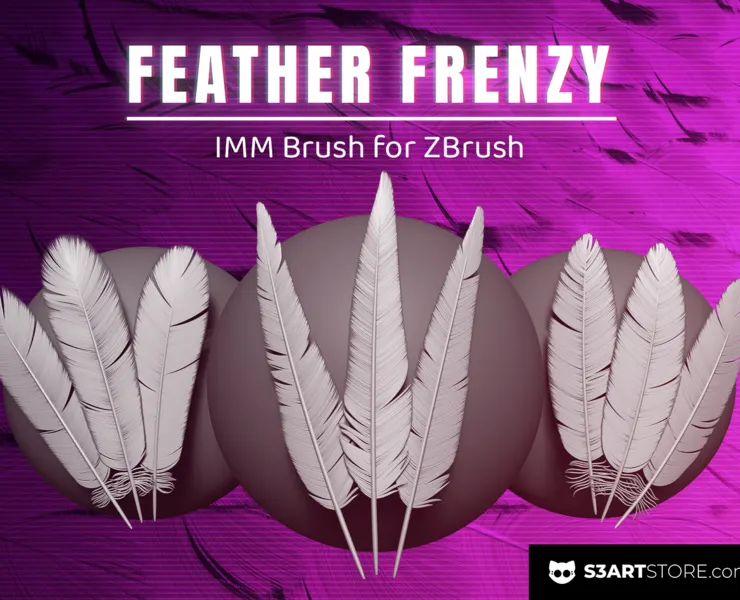 Create Realistic Feathers - Feather Frenzy IMM Brush for ZBrush