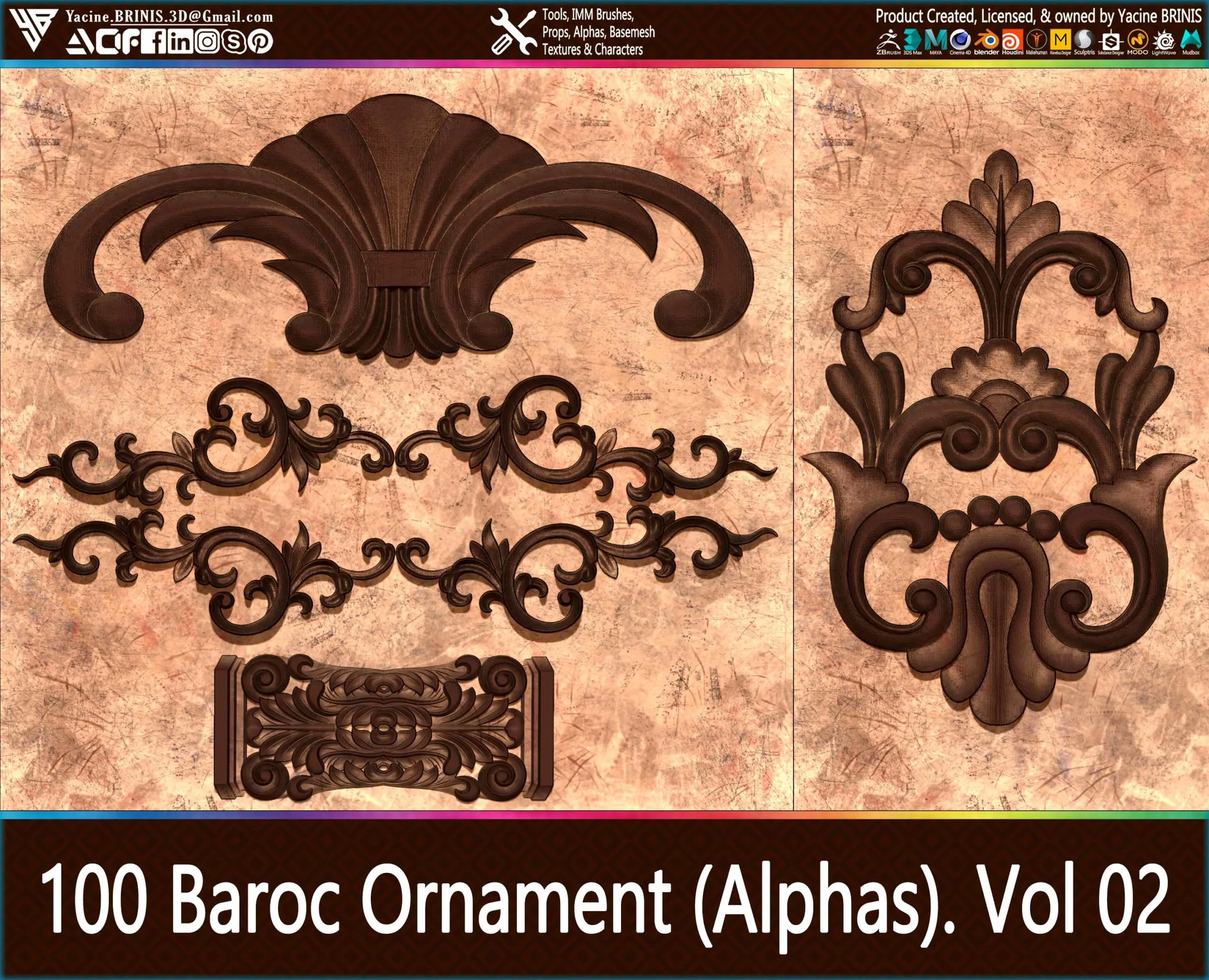 100 Baroc Ornament (Alphas) Volume 02