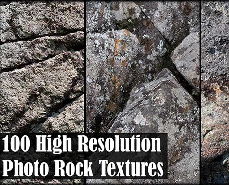 100 High Resolution Photo Rock Textures